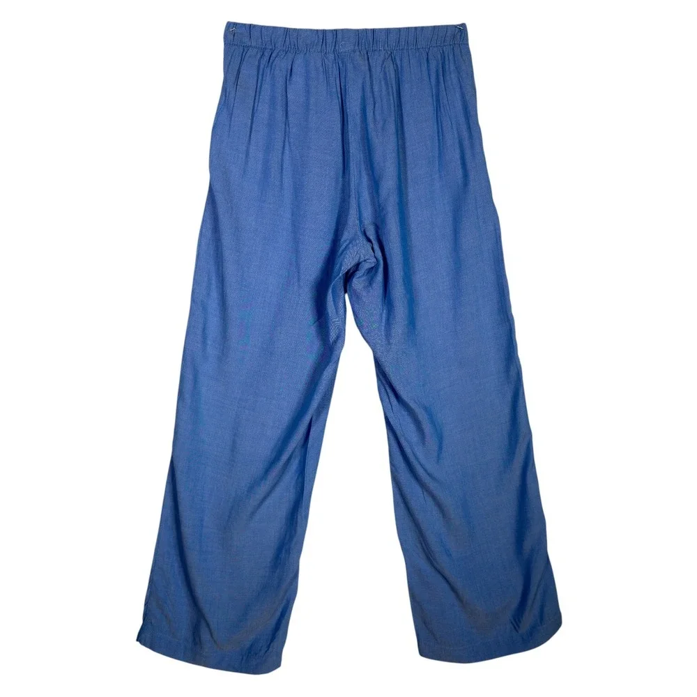 H&M Kids Blue 2 Piece‎ Matching Set Wide Leg Pants Peplum Top 9-10Y